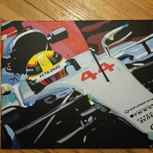 Lewis Hamilton Canvas Print from the Sports Car Racing Canvas store collection.