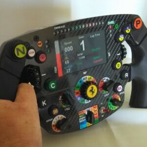 Ferrari SF1000 Replica Steering Wheel F1 Car Parts by Grand Prix Memorabilia