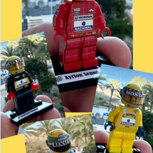 Ayrton Senna Limited Edition super set 4 figure world Champion Mclaren Lotus F1 formula 1 grand prix pilota driver minifigure Sports Car Racing Model Cars by RacingModelCar