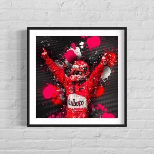 Michael Schumacher 2004 Art Print, Ideal F1 Wall Decor, Great Gift for Motorsport Fans Formula 1 Memorabilia by Carbonfibre Art