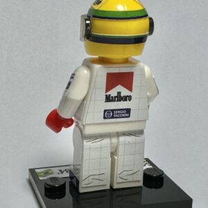 Ayrton Senna Toleman formula 1 grand prix pilota driver minifigure from the Vintage store collection.