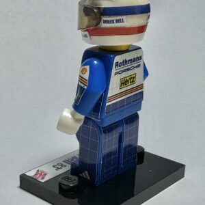 Derek Bell Winner Le Mans Porsche 962 1983 formula 1 24h Le Mans grand prix pilota driver minifigure from the Official Motorsport Merchandise store collection.