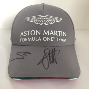 2021 Aston Martin Cap – Signed by Sebastian Vettel & Lance Stroll - USA Edition from the Luxury Sports Car Racing Sunglasses store collection.