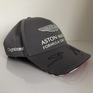 2021 Aston Martin Cap – Signed by Sebastian Vettel & Lance Stroll - USA Edition from the Official Motorsport Merchandise store collection.