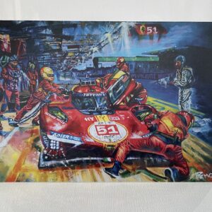 Centenary Champion, Ferrari 499P, Ferrari Greeting card, Ferrari card, Sports Car Racing Birthday Cards by Remo Art