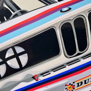 M Sport on White (BMW CSL) Original Artwork from the More Series store collection.