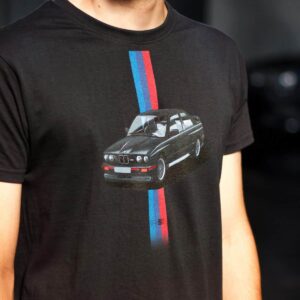 BMW E30 M3 T-Shirt from the Sports Car Racing Apparel store collection.