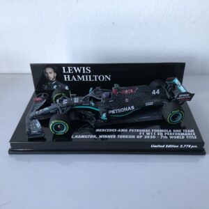 2020 Lewis Hamilton | Mercedes AMG Petronas W11 EQ Performance | Minichamps Diecast 1:43 | Winner Turkish GP – 7th World Title from the F1 Car Parts store collection.