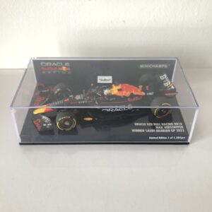 2022 Max Verstappen | Oracle Red Bull Racing RB18 | Minichamps Resin 1:43 Scale | Winner Saudi Arabian GP from the Luxury Sports Car Racing Sunglasses store collection.