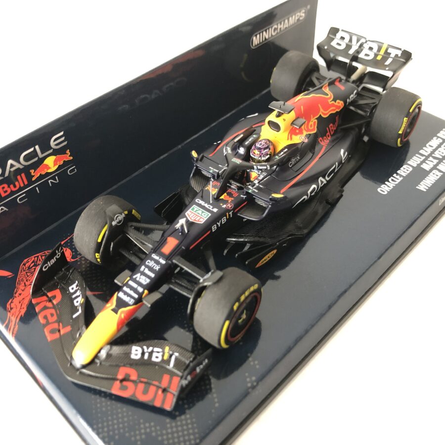 2022 Max Verstappen | Oracle Red Bull Racing RB18 | Minichamps Resin 1:43 Scale | Winner Miami GP from the Sports Car Racing Flags store collection.