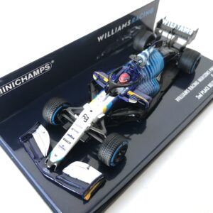 2021 George Russell | Williams Racing Mercedes FW43B | Minichamps Resin 1:43 | 2nd Place Belgian GP from the Sports Car Racing Flags store collection.