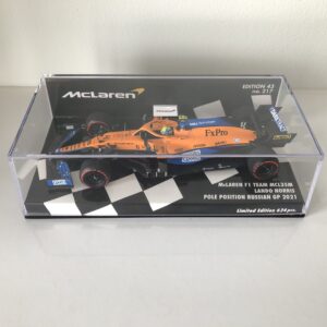 2021 Lando Norris | McLaren F1 Team MCL35M | Minichamps Resin 1:43 | Russian GP (Pole Position) from the Sports Car Racing Photography store collection.