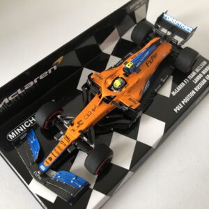 2021 Lando Norris | McLaren F1 Team MCL35M | Minichamps Resin 1:43 | Russian GP (Pole Position) from the Sports Car Racing Signed store collection.