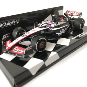 2023 Nico Hulkenberg | Haas F1 Team VF-23 | Minichamps Resin 1:43 Scale from the Sports Car Racing Metal Signs store collection.