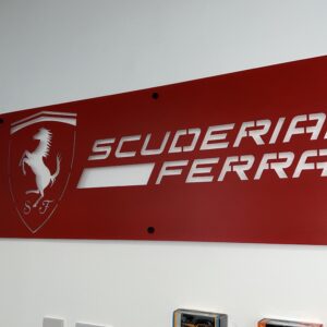 Formula One - Feature Wall Decor - Steel Logo - 1480x480mm Sports Car Racing Metal Signs by #44SportsDesigns