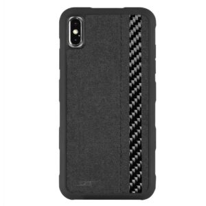 iPhone XS Max Alcantara & Real Carbon Fiber case from the Sports Car Racing Phone Cases store collection.