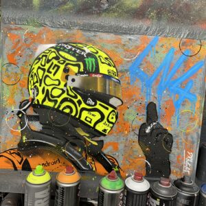 Lando Norris, 2024 - Graffiti Painting from the Formula 1 Memorabilia store collection.