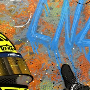 Lando Norris, 2024 - Graffiti Painting from the Formula 1 Memorabilia store collection.