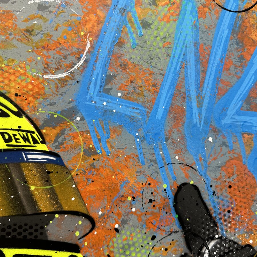 Lando Norris, 2024 - Graffiti Painting from the Sports Car Racing Canvas store collection.