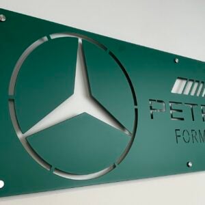 Formula One - Feature Wall Decor - Steel Logo - 990x335mm Sports Car Racing Canvas by #44SportsDesigns