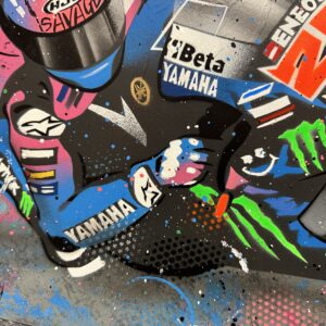 Fabio Quartararo 2024 - Graffiti painting from the MotoGP Memorabilia store collection.