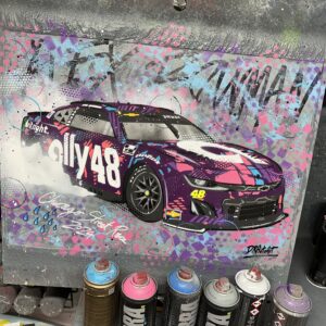 Alex Bowman, NASCAR 2024 - Graffiti painting from the More Series store collection.