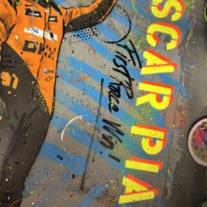 Oscar Piastri 2024 - Graffiti Painting from the Sports Car Racing Gifts store collection.