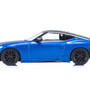 Nissan Fairlady Z RHD (Right Hand Drive) Seiran Blue with Black Top with Mini Book No.13 1/64 Diecast Model Car by Kyosho from the Sports Car Racing Books store collection.