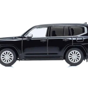 Toyota Land Cruiser ZX RHD (Right Hand Drive) Black with Mini Book No.14 1/64 Diecast Model Car by Kyosho from the Sports Car Racing Books store collection.