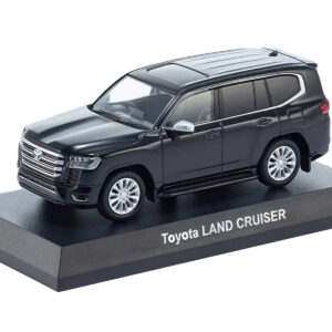 Toyota Land Cruiser ZX RHD (Right Hand Drive) Black with Mini Book No.14 1/64 Diecast Model Car by Kyosho from the Sports Car Racing Books store collection.