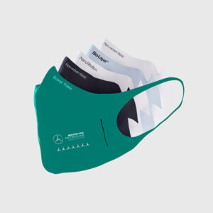 Formula1 Mercedes Lewis Hamilton LH44 Face Mask from the Lewis Hamilton store collection.