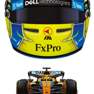 Lando Norris 2022 Season Helmet F1 McLaren wall art poster print from the F1 Helmets store collection.