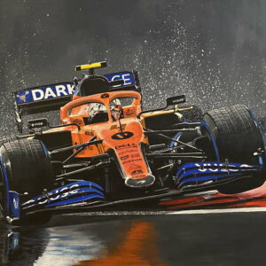 Lando Norris Mclaren Racing 18" x 24" Giclee Print from the Sports Car Racing Posters & Prints store collection.