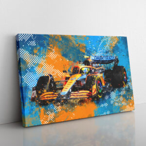 Lando Norris Canvas wall art 2022 Sports Car Racing Art by Apex Chicane