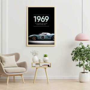 Le Mans 1969 Ford GT40 MK1 Print Poster from the Sports Car Racing Photography store collection.