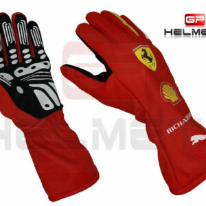 Charles Leclerc 2024 F1 Racing gloves Ferrari Sports Car Racing Race Gloves by GPHelmet