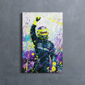 Lewis Hamilton F1 Canvas Wall Art Portrait 2024 Lewis Hamilton by Apex Chicane