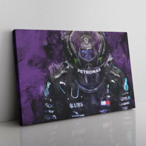 F1 Legend and world Champion Lewis Hamilton Canvas wall art from the Sports Car Racing Canvas store collection.