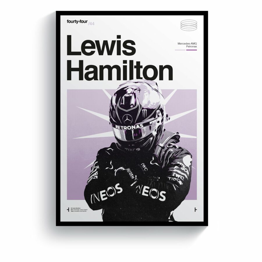 Lewis Hamilton, Wakanda Forever - Formula 1 Art Print from the Lewis Hamilton store collection.