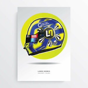 Lando Norris 2020 Formula 1 Helmet Print from the GPBox store.