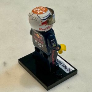 Max Verstappen F1 world Champions Super suit and super helmet in minifigure Official Motorsport Merchandise by RacingModelCar