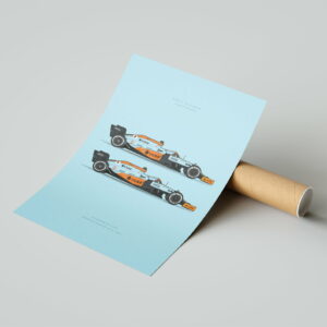 McLaren Monaco Edition MCL35M 2021 Formula 1 Car Print from the GPBox store.