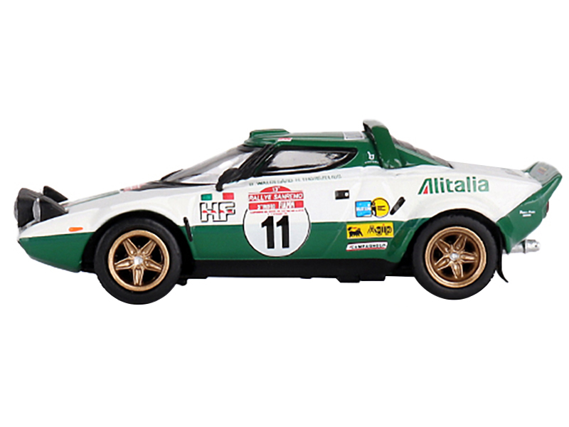 Lancia Stratos HF #11 Bjorn Waldegard - Hans Thorszelius Winner "Rally Sanremo" (1975) Limited Edition to 2400 pieces Worldwide 1/64 Diecast Model Car by Mini GT from the More Series store collection.