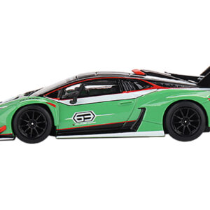 Lamborghini Huracan GT3 EVO2 "Presentation" Version Green Limited Edition to 4800 pieces Worldwide 1/64 Diecast Model Car by Mini GT from the Sports Car Racing Collectibles store collection.