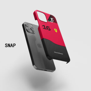 Scuderia Ferrari F1-75 livery Charles Leclerc Phone case from the Sports Car Racing Phone Cases store collection.