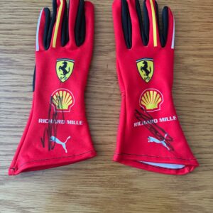 FERRARI CHARLES LE CLERC REPLICA GLOVES SIGNED MONACO 2024 VICTORY WEEKEND ! CERTIFIED from the Sports Car Racing Race Gloves store collection.