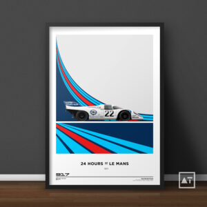 Porsche 917K #22, 1971, Le Mans Print, Endurance Racing Poster Automotive by Abel Toth Art