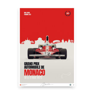 Ferrari 312 T – Niki Lauda – Monaco 1975 – Limited edition, paper art print, poster, print, birthday, race, formula1 from the GPBox store.