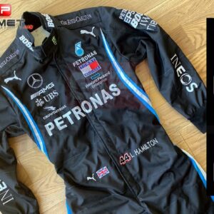 Lewis Hamilton 2020 replica Racing Suit Mercedes AMG F1 / Black Lives Matter model from the Lewis Hamilton store collection.