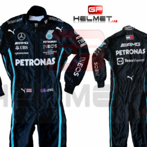 Lewis Hamilton 2022 replica Racing Suit Mercedes AMG F1 / Black Lives Matter model Sports Car Racing Race Suits by GPHelmet